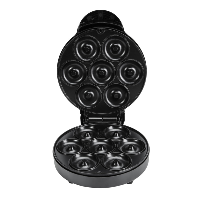 Hvordan renser jeg den ikke-stick overflade af en elektrisk donutproducent?
